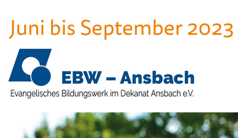 EBW Programm Juni bis September 2023 Titel