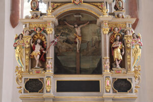 Altar der St. Johanniskirche Ansbach. Foto: H.-M. Goede